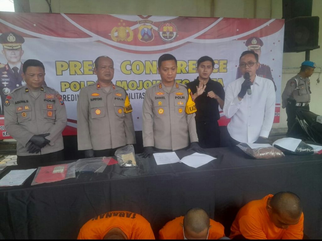 Tiga Pelaku Curanmor Di Tangkap Polres Mojokerto Kota