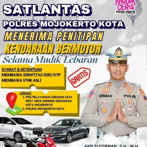 Was-was, Yuk Titipkan Motor-Mobil di Polres Mojokerto Kota Gratis