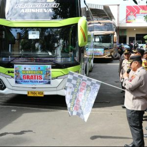 Polres Kudus Gelar Program Balik Mudik Gratis Usai Libur Lebaran