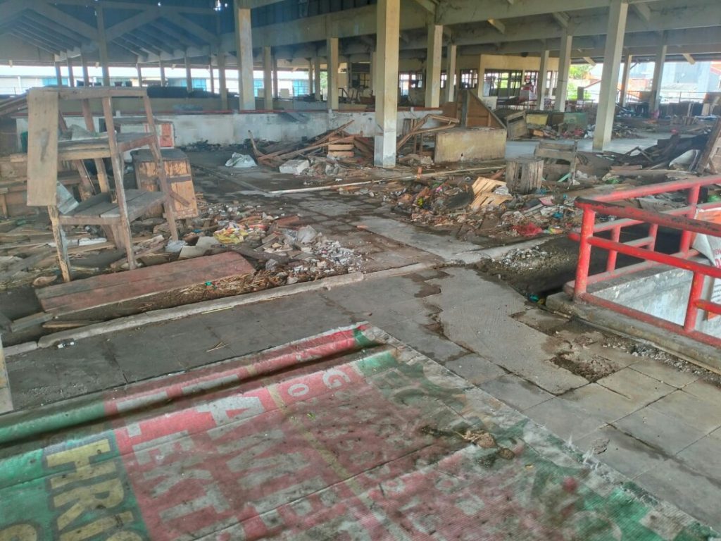 Miris, Keadaan Pasar Dargo Blok C Lantai Atas Sangat Memprihatinkan
