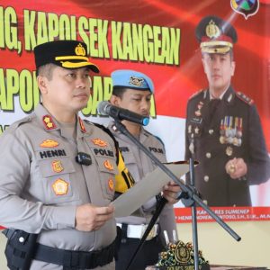 Upacara Sertijab Lima Kapolsek di Gelar Polres Sumenep