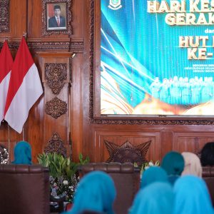 Puncak Peringatan HKG PKK Ke-52, Pj Wali kota Mojokerto Apresiasi Sinergi PKK – Pemkot