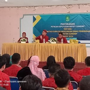Disdik Sumenep Mutasi Ratusan Tenaga Pendidik di Bawah Naungannya