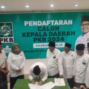 Gus Barra Balon Bupati Mojokerto 2024, daftar ke Kantor DPC PKB