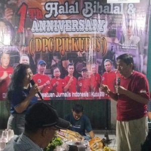 DPC PJI KUDUS SUKSES dan MERIAH adakan acara 1tahun Anniversary dan Halal Bihalal