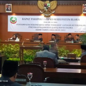LKPJ Bupati dan Wakil Bupati Blora Anggaran Akhir Tahun 2023, Ada 4 Point Rekomendasi