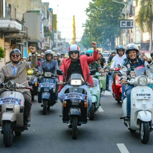 Mods May Day, Fun Riding Mas Pj Bersama Scooterist Menikmati Indahnya Kota Mojokerto