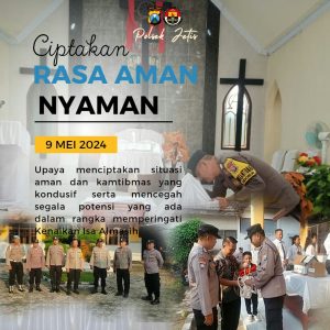 Ciptakan Rasa Aman Polsek Jetis Lakukan Sterilisasi Gereja