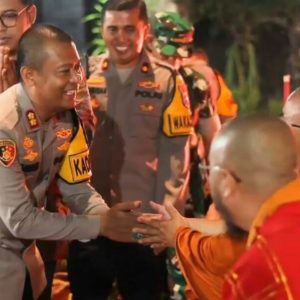 Pastikan Hari Raya Waisak 2024 Aman, Kapolres Mojokerto Tinjau Langsung Maha Vihara Majapahit Trowulan
