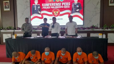 6 Pengedar Narkoba di tangkap Polres Mojokerto Kota
