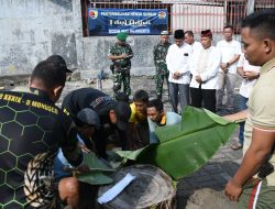 Berkah Hari Raya Idul Adha 1445 H, Kodim 0815/Mojokerto Berbagi Daging Kurban