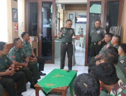 Dandim Pati Memberikan Motivasi Kepada Prajurit Yang Akan Mengikuti Seleksi Diktukbasus TNI AD 