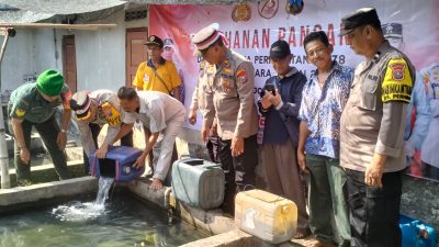 Kapolsek Jetis Dukung Ketahanan Pangan Melalui Budidaya Ikan Lele