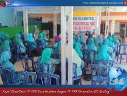 TP PKK Desa Banbaru gelar Konsolidasi dengan TP PKK Kecamatan Gili Genting 