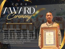 Kapolri berikan penghargaan kepada Polres Mojokerto Kota Atas Pelayanan Prima