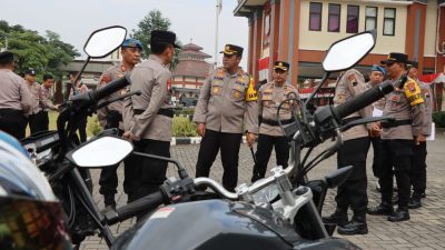 Kapolres Kudus Memastikan Kesiapan Personil Dalam Pengamanan Pilkada Serentak 2024