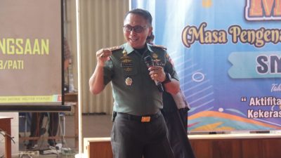 Dandim 0718/Pati Berikan Wejangan Dan Wawasan Kebangsaan Di SMAN 1 Pati