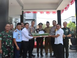Soliditas Penegak Hukum Polres Magetan Kirim Tumpeng ke Kejari di Hari Bhakti Adhyaksa ke-64