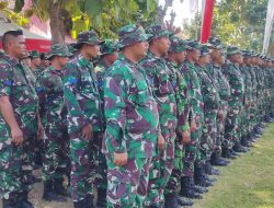 Apel Pengecekan Awal Personel Satgas TMMD Reguler Ke-121, Begini Arahan Dandim 0815/Mojokerto Selaku Dansatgas