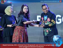 Top, Bupati Achmad Fauzi Wongsojudo Sabet Penghargaan Sebagai Penggerak Ekonomi Masyarakat
