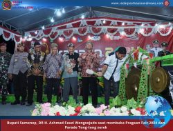 Pragaan Fair 2024 dan Parade Tongtong Serek Dibuka Secara Resmi Bupati Achmad Fauzi Wongsojudo