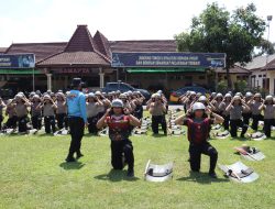 Jelang Tahapan Pilkada 2024, Polres Mojokerto Kota Tingkatkan Kemampuan Pengendalian Massa