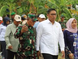 Dandim 0718/Pati Mendampingi Kunjungan Kerja Wamentan RI Di Wilayah Kabupaten Pati Jawa Tengah