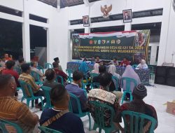 Meriahkan HUT Kemerdekaan Ke-79, Satgas TMMD 121 Mojokerto Bersama Perangkat Desa Bandung Bentuk Kepanitiaan