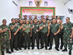 Kunjungi Makoramil Dlanggu, Dandim 0815/Mojokerto Tekankan Netralitas TNI Jelang Pilkada Serentak