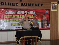 Kapolres Sumenep Pimpin Sertijab Dua Kasat dan Dua Kapolsek