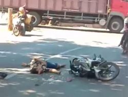 Mengenaskan, Laka Lantas Jalan Raya Pahlawan Tewaskan Pengendara Roda Dua