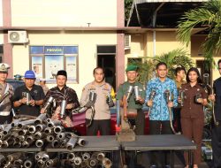 Satlantas Polres Kudus Menggelar Acara Deklarasi Jateng Zero Knalpot Brong