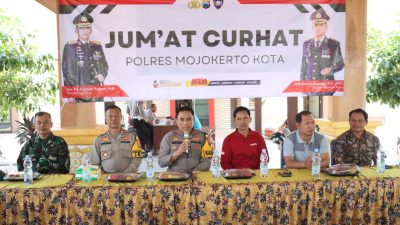 Polres Mojokerto Kota Cegah Karhutla Melalui Jum’at Curhat