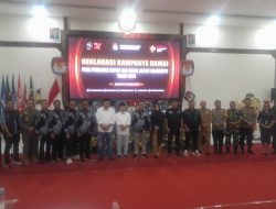 KPU Kabupaten Mojokerto Adakan Deklarasi Kampanye Damai Pemilu 2024 Peserta Paslon Bupati Mojokerto Tanda tangani Naskah Kesepakatan