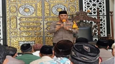 Cooling System Pilkada 2024, Polres Mojokerto Kota Gelar Jum’at Kamtibmas di Masjid Al Mubarok