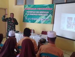 Sosialisasikan Bahaya Narkoba Hingga Bullying, Koramil 0815/09 Mojosari Berikan Edukasi Siswa MA Al Kamal