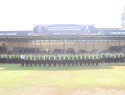 Pastikan Kesiapan Pengamanan Pilkada Serentak, Polres Mojokerto Kota Gelar Apel Penyerahan Rompi Serta Pemeriksaan Kesehata