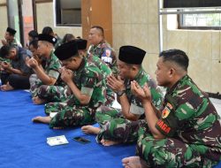 Jelang Event Triathlon Piala Panglima TNI, Kodim 0815/Mojokerto Gelar Do’a Bersama