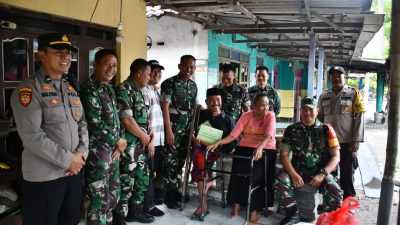 Kodim 0815/Mojokerto Salurkan Sedekah Prajurit Untuk Masyarakat Yang Membutuhkan