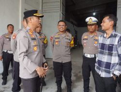 Kapolres Mojokerto Kota Tinjau Gudang Logistik KPU, Pastikan Keamanan Jelang Pilkada 2024