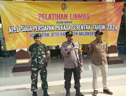 Polisi Gelar Pelatihan Linmas Dalam Rangka Persiapan Pilkada Serentak Tahun 2024