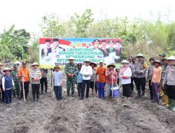 Dukung Ketahanan Pangan, Polres Mojokerto Kota Launching Gugus Tugas Polri Bersama Kelompok Tani