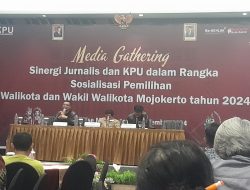 KPU Kota Mojokerto Membuka Acara Gathering dengan Media Menghadapi Pilkada 2024