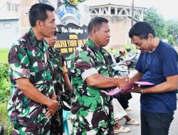 Luka Mendalam, Kodim 0815/Mojokerto Beri Dukungan Moril Keluarga Korban Laka Laut