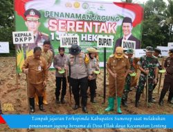 Dukung Program Asta Cita Presiden RI, Forkopimda Sumenep Tanam Jagung Bersama 
