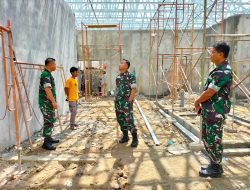 Tinjau Pembangunan Dapur Sehat BGN, Dandim 0815/Mojokerto Pastikan Sesuai Rencana