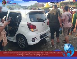 Masih Misteri! Motif Terbakarnya Agya putih Depan Masjid Agung, Polres Sumenep Tahap Pendalaman Kasus