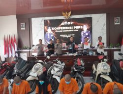 6 Pelaku Curanmor Berhasil Di Tangkap Polres Mojokerto Kota. 