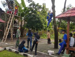 Tingkatkan Ketangkasan, Saka Wira Kartika Koramil 0815/18 Gondang Gelar Outbound dan Mountain ring