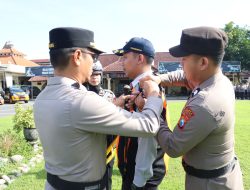 Wujud Kesiapan Amankan Mudik Lebaran Kapolres Mojokerto Kota Pimpin APEL Gelar Pasukan Ops Ketupat